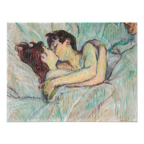 Toulouse_Lautrec _ In Bed The Kiss Photo Print