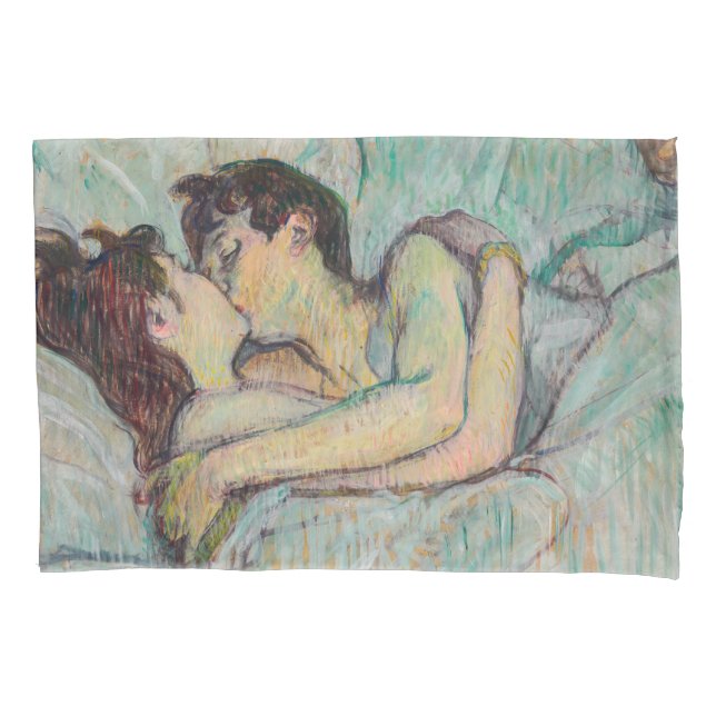 Toulouse-Lautrec - In Bed, The Kiss Pillow Case (Front)