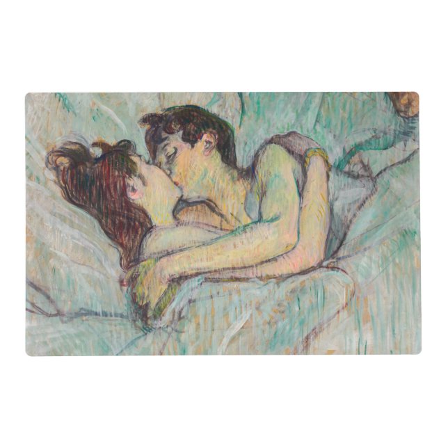 Toulouse-Lautrec - In Bed, The Kiss Placemat (Front)