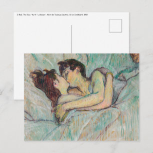 Toulouse-Lautrec - In Bed, The Kiss Postcard
