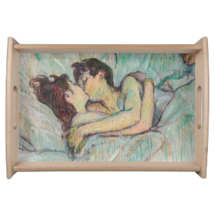 Toulouse-Lautrec - In Bed, The Kiss Serving Tray