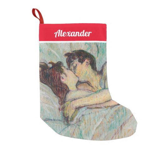 Toulouse_Lautrec _ In Bed The Kiss Small Christmas Stocking