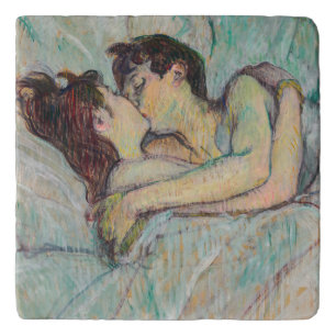 Toulouse-Lautrec - In Bed, The Kiss Trivet