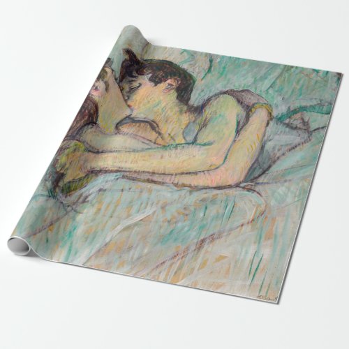 Toulouse_Lautrec _ In Bed The Kiss Wrapping Paper