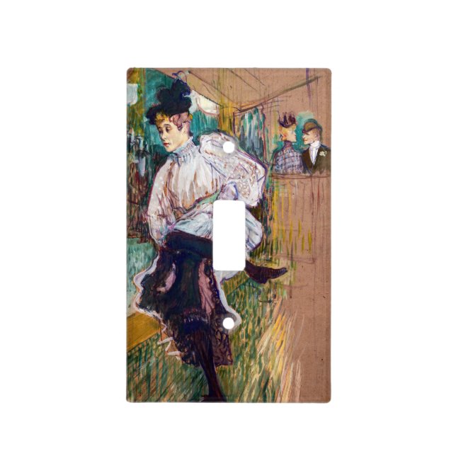 Toulouse-Lautrec - Jane Avril Dancing Light Switch Cover (Front)