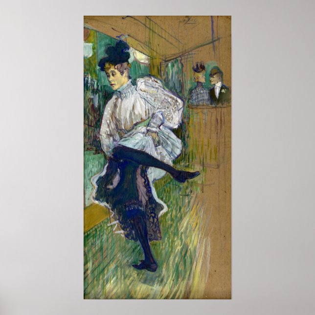 Toulouse-Lautrec - Jane Avril Dancing Poster (Front)