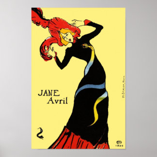 Toulouse Lautrec - Jane Avril Poster