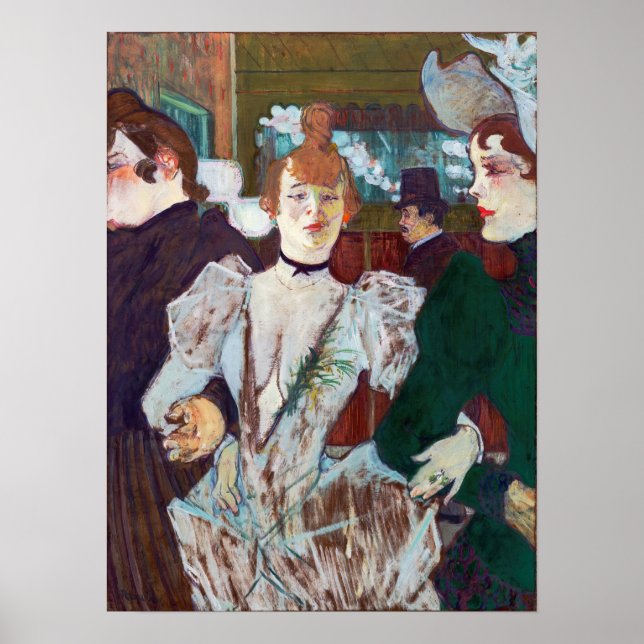Toulouse-Lautrec - La Goulue Arriving at the Rouge Poster (Front)