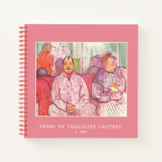 Toulouse-Lautrec, Madam, Sir and the Dog Notebook