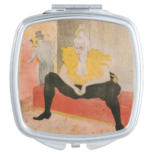 Toulouse-Lautrec - Mademoiselle Cha-u-kao Seated Compact Mirror