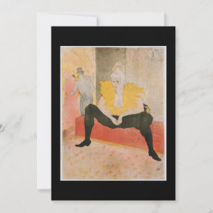 Toulouse-Lautrec - Mademoiselle Cha-u-kao Seated Invitation