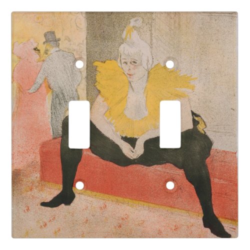 Toulouse_Lautrec _ Mademoiselle Cha_u_kao Seated Light Switch Cover