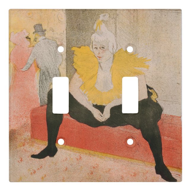 Toulouse-Lautrec - Mademoiselle Cha-u-kao Seated Light Switch Cover (Front)