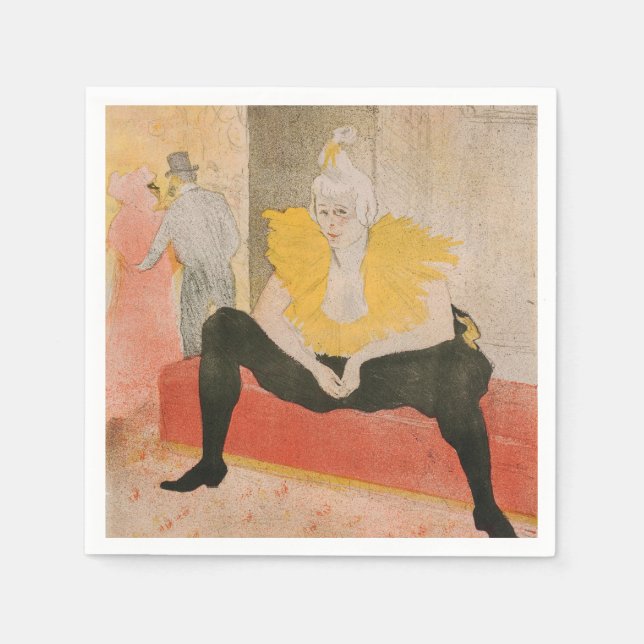Toulouse-Lautrec - Mademoiselle Cha-u-kao Seated Napkins (Front)