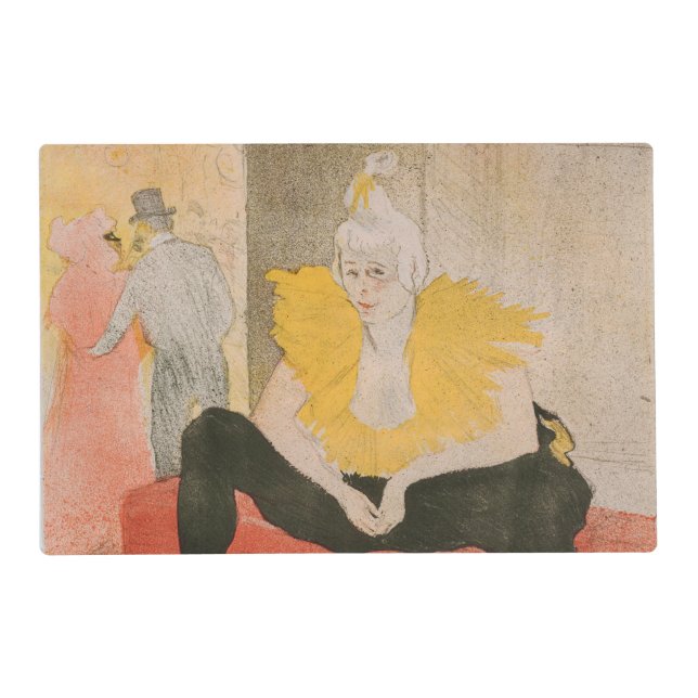 Toulouse-Lautrec - Mademoiselle Cha-u-kao Seated Placemat (Front)