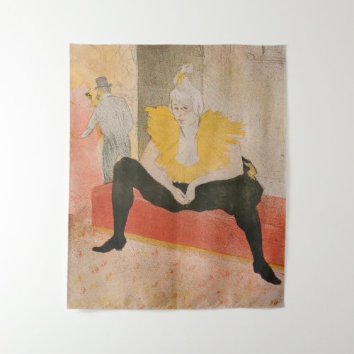 Toulouse_Lautrec _ Mademoiselle Cha_u_kao Seated Tapestry
