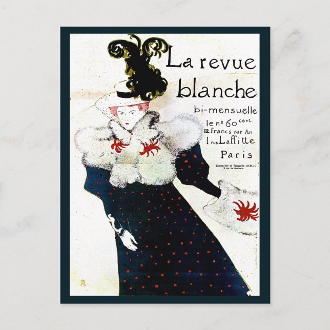 Toulouse Lautrec magazine advertising Postcard (Front)