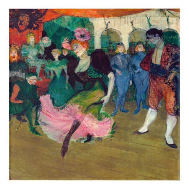 Toulouse-Lautrec - Marcelle Lender, Dancing Bolero Acrylic Print (Front)