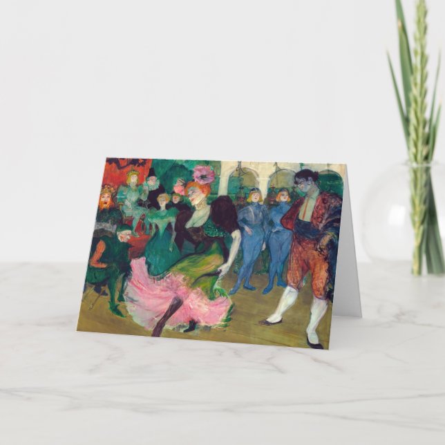 Toulouse-Lautrec - Marcelle Lender, Dancing Bolero Card (Front)