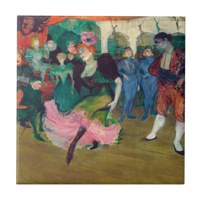Toulouse-Lautrec - Marcelle Lender, Dancing Bolero Ceramic Tile (Front)