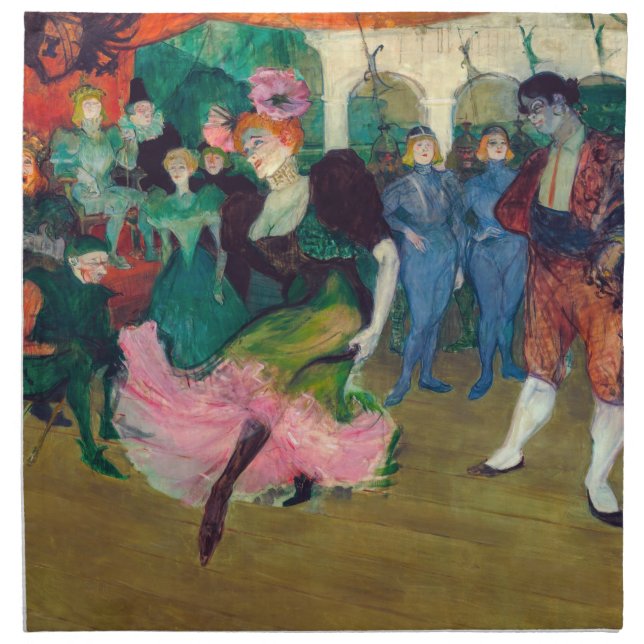 Toulouse-Lautrec - Marcelle Lender, Dancing Bolero Cloth Napkin (Front)