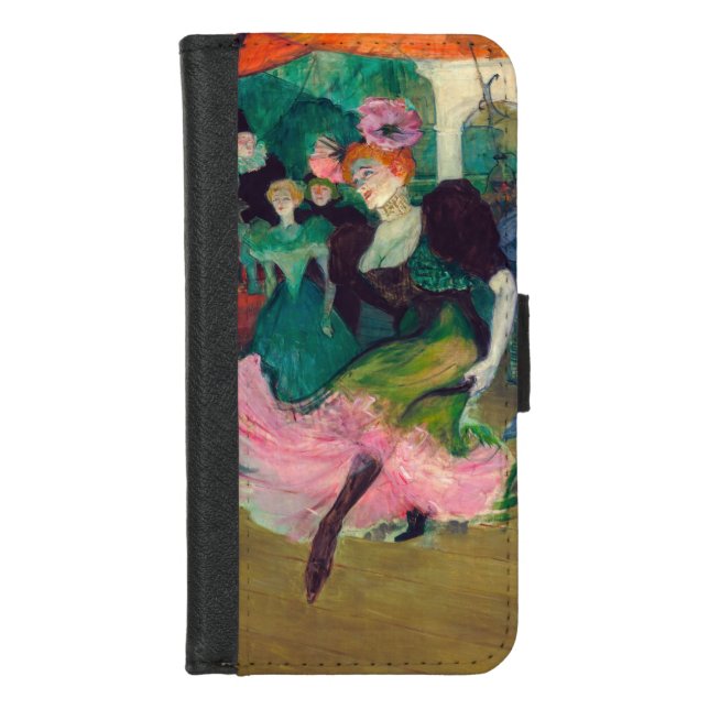 Toulouse-Lautrec - Marcelle Lender, Dancing Bolero iPhone Wallet Case (Front)