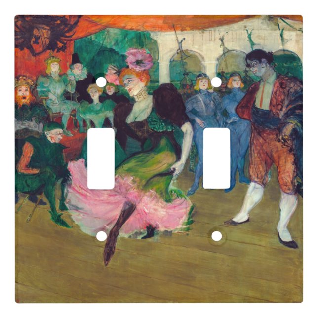 Toulouse-Lautrec - Marcelle Lender, Dancing Bolero Light Switch Cover (Front)