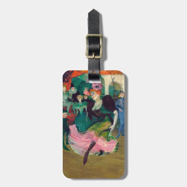 Toulouse-Lautrec - Marcelle Lender, Dancing Bolero Luggage Tag (Front Vertical)