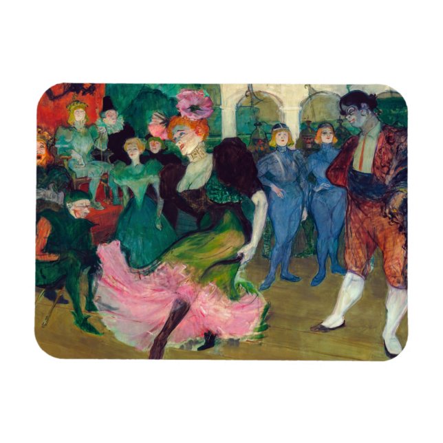 Toulouse-Lautrec - Marcelle Lender, Dancing Bolero Magnet (Horizontal)