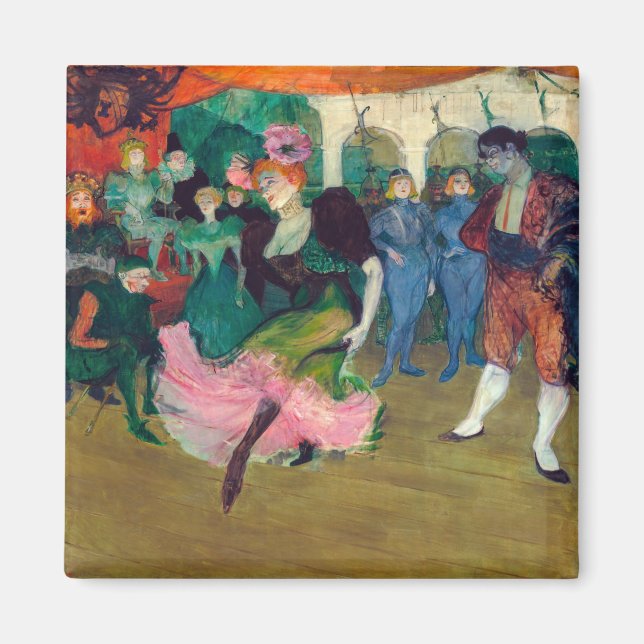 Toulouse-Lautrec - Marcelle Lender, Dancing Bolero Magnet (Front)