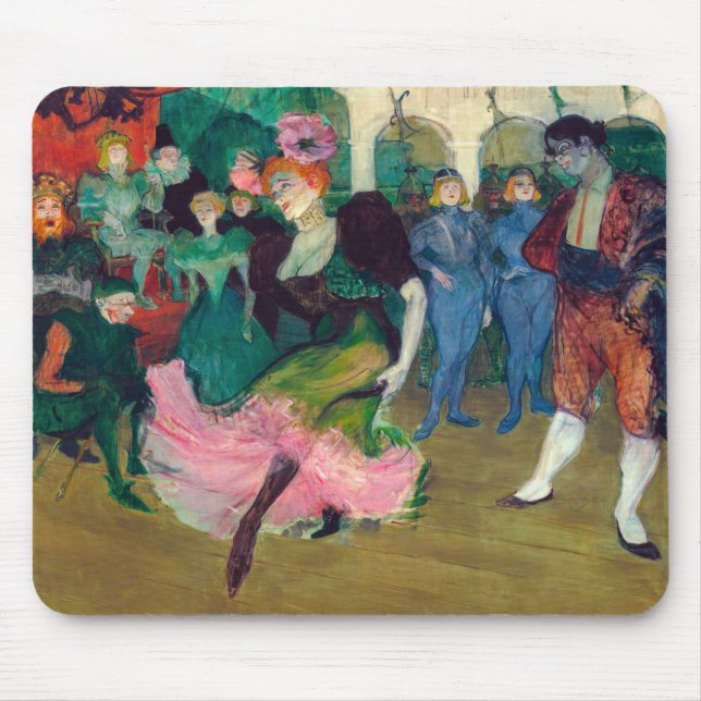 Toulouse-Lautrec - Marcelle Lender, Dancing Bolero Mouse Pad (Front)