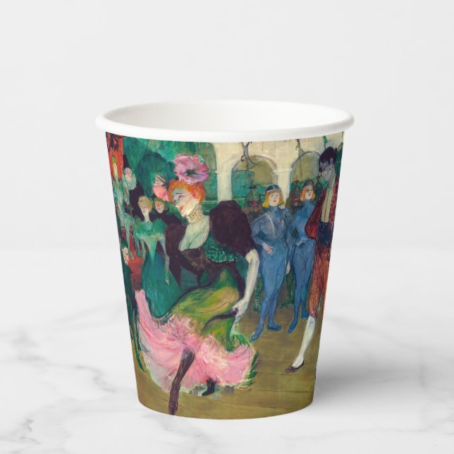 Toulouse-Lautrec - Marcelle Lender, Dancing Bolero Paper Cups (Front)