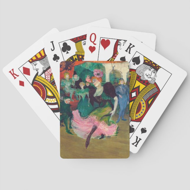 Toulouse-Lautrec - Marcelle Lender, Dancing Bolero Poker Cards (Back)