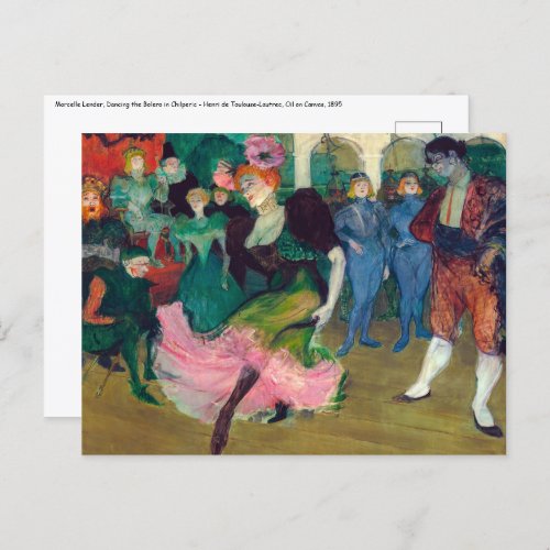 Toulouse_Lautrec _ Marcelle Lender Dancing Bolero Postcard