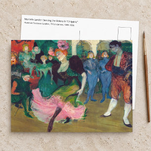 Toulouse-Lautrec - Marcelle Lender, Dancing Bolero Postcard