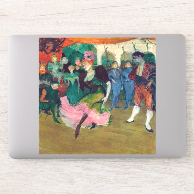 Toulouse-Lautrec - Marcelle Lender, Dancing Bolero Sticker (Computer)