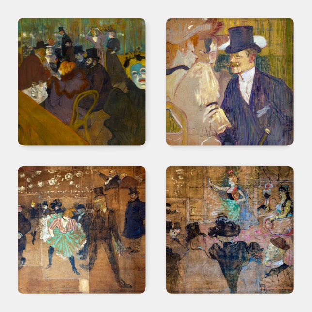 Toulouse-Lautrec - Masterpieces Selection Coaster Set (Set)