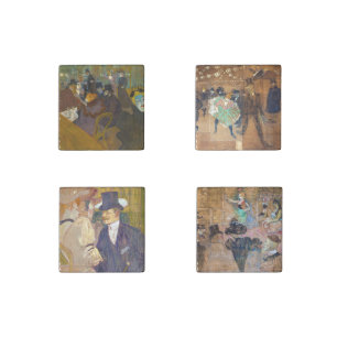 Toulouse-Lautrec - Masterpieces Selection Stone Magnet