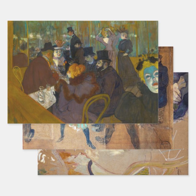 Toulouse-Lautrec - Masterpieces Selection Wrapping Paper Sheets (Set)