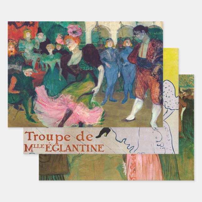 Toulouse-Lautrec - Masterpieces Selection Wrapping Paper Sheets (Set)