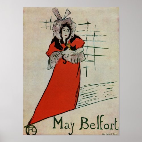 Toulouse Lautrec May Belfort 1895 Poster