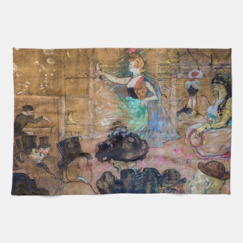 Toulouse_Lautrec _ Moorish Dance  The Almehs Kitchen Towel