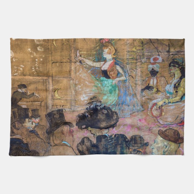 Toulouse-Lautrec - Moorish Dance / The Almehs Kitchen Towel (Horizontal)
