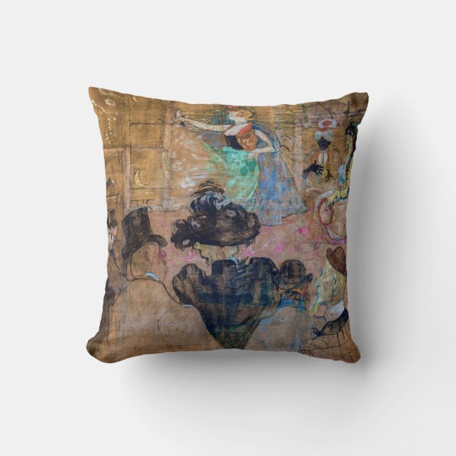Toulouse-Lautrec - Moorish Dance / The Almehs Throw Pillow (Front)