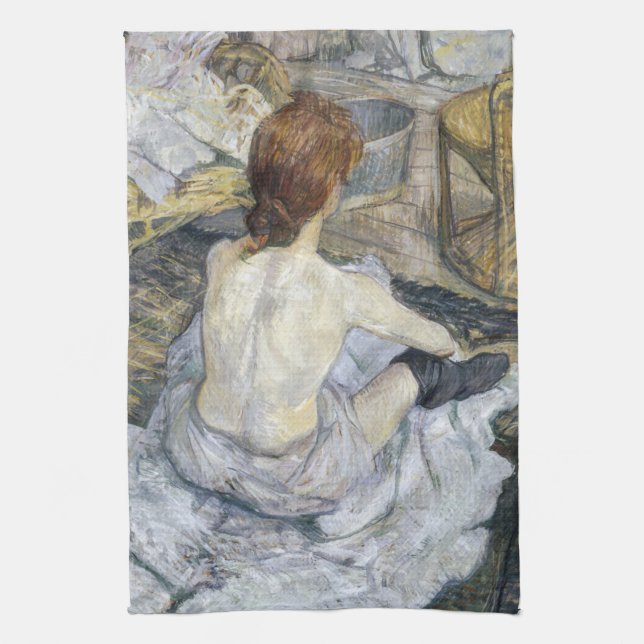 Toulouse-Lautrec - Rousse / Toilet Kitchen Towel (Vertical)