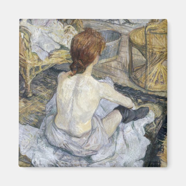 Toulouse-Lautrec - Rousse / Toilet Magnet (Front)
