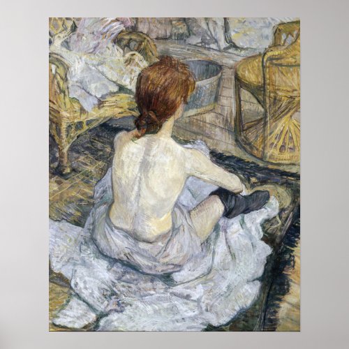 Toulouse_Lautrec _ Rousse  Toilet Poster