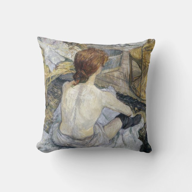 Toulouse-Lautrec - Rousse / Toilet Throw Pillow (Front)