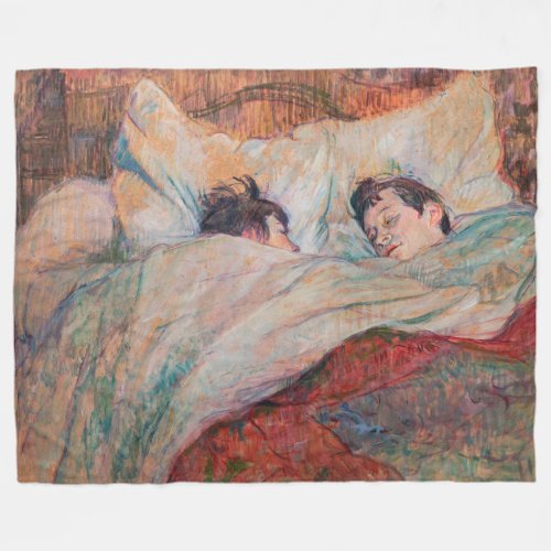 Toulouse_Lautrec _ The Bed Fleece Blanket