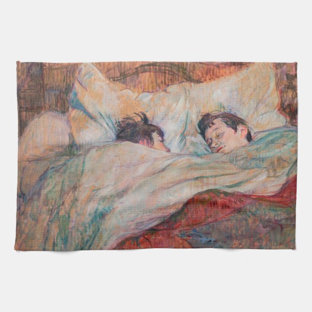 Toulouse-Lautrec - The Bed Kitchen Towel (Horizontal)